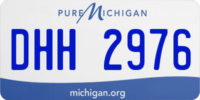 MI license plate DHH2976