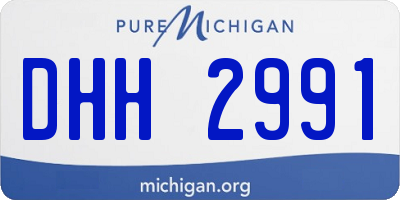 MI license plate DHH2991
