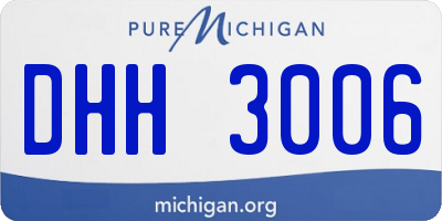 MI license plate DHH3006