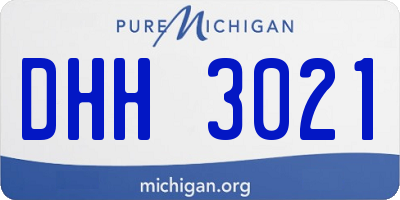 MI license plate DHH3021