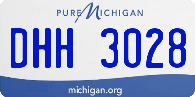 MI license plate DHH3028