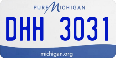 MI license plate DHH3031