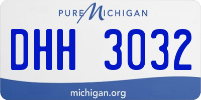 MI license plate DHH3032