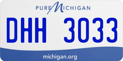 MI license plate DHH3033