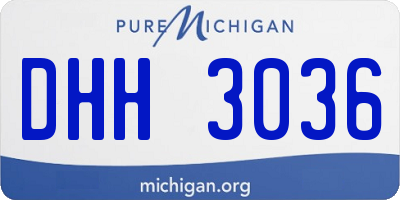 MI license plate DHH3036