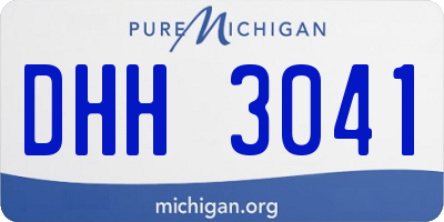 MI license plate DHH3041