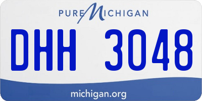 MI license plate DHH3048