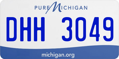 MI license plate DHH3049