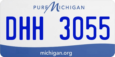 MI license plate DHH3055