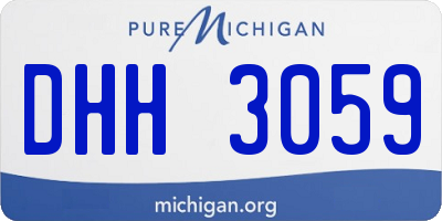 MI license plate DHH3059