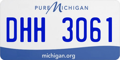 MI license plate DHH3061