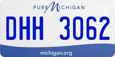 MI license plate DHH3062