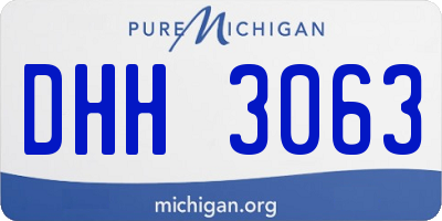 MI license plate DHH3063