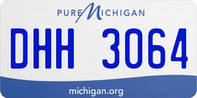 MI license plate DHH3064