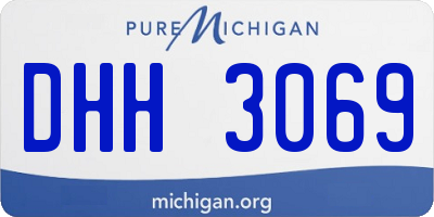MI license plate DHH3069