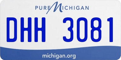 MI license plate DHH3081