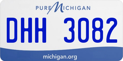 MI license plate DHH3082