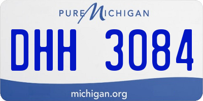 MI license plate DHH3084