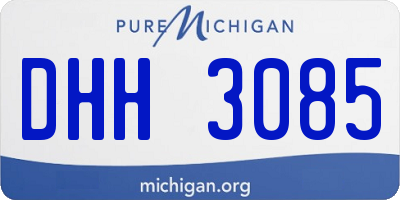 MI license plate DHH3085