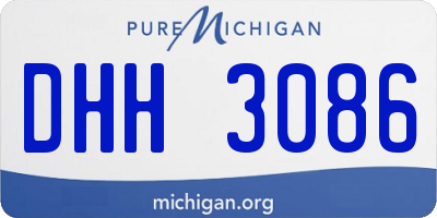 MI license plate DHH3086