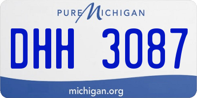 MI license plate DHH3087