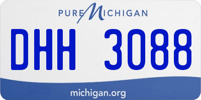 MI license plate DHH3088