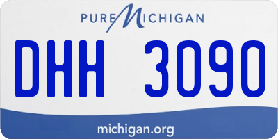 MI license plate DHH3090