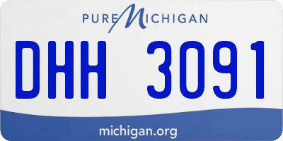 MI license plate DHH3091