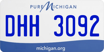 MI license plate DHH3092