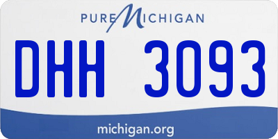 MI license plate DHH3093