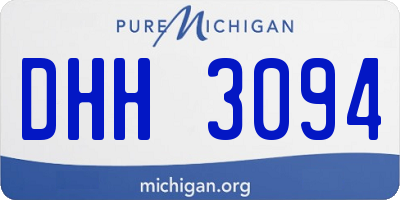 MI license plate DHH3094
