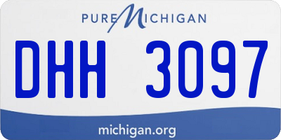 MI license plate DHH3097