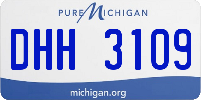 MI license plate DHH3109