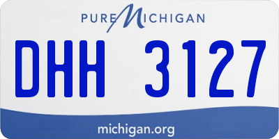 MI license plate DHH3127