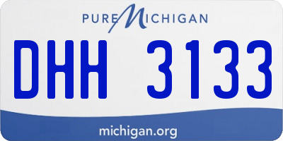 MI license plate DHH3133