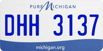 MI license plate DHH3137