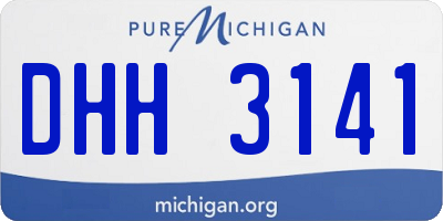 MI license plate DHH3141