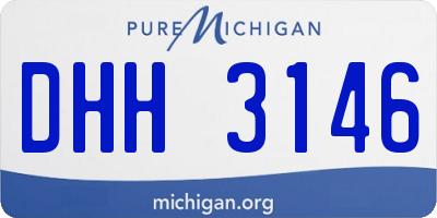 MI license plate DHH3146