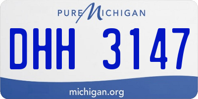 MI license plate DHH3147
