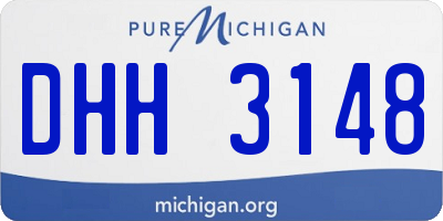 MI license plate DHH3148