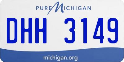 MI license plate DHH3149