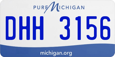 MI license plate DHH3156