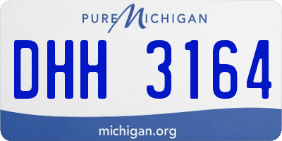 MI license plate DHH3164