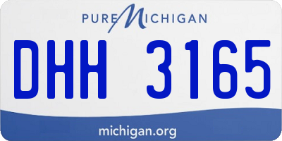 MI license plate DHH3165