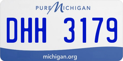 MI license plate DHH3179