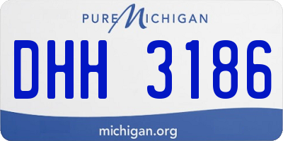 MI license plate DHH3186