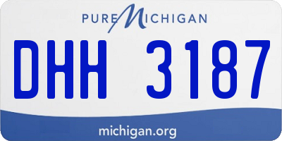 MI license plate DHH3187