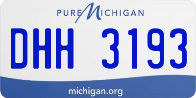 MI license plate DHH3193