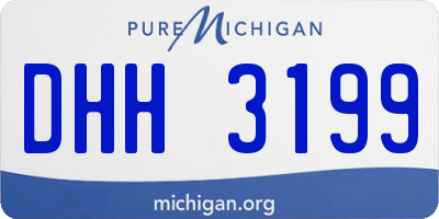 MI license plate DHH3199