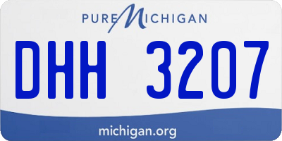 MI license plate DHH3207